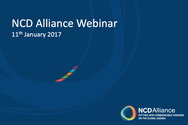 NCD Alliance Webinar, 11 January 2017
